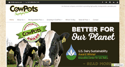 Desktop Screenshot of cowpots.com